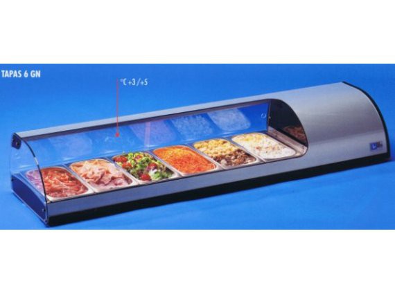Vetrina refrigerata Tapas 6 GN